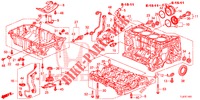 BLOC CYLINDRES/CARTER D'HUILE (2.4L) pour Honda ACCORD TOURER 2.4 S 5 Portes 6 vitesses manuelles 2014