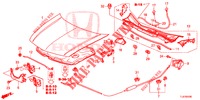 CAPOT MOTEUR (LH) pour Honda ACCORD TOURER 2.4 S 5 Portes 6 vitesses manuelles 2014