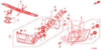 FEU ARRIERE/FEU D'IMMATRICULATION pour Honda ACCORD TOURER 2.4 S 5 Portes 6 vitesses manuelles 2014