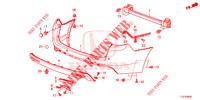 PARE CHOC ARRIERE pour Honda ACCORD TOURER 2.4 S 5 Portes 6 vitesses manuelles 2014