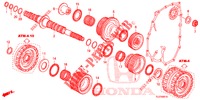 ARBRE SECONDAIRE pour Honda ACCORD TOURER 2.4 S 5 Portes 5 vitesses automatique 2014