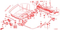 CAPOT MOTEUR (LH) pour Honda ACCORD TOURER 2.4 S 5 Portes 5 vitesses automatique 2014