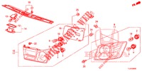 FEU ARRIERE/FEU D'IMMATRICULATION pour Honda ACCORD TOURER 2.4 S 5 Portes 5 vitesses automatique 2014