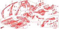 PLANCHER/PANNEAUX INTERIEURS pour Honda ACCORD TOURER 2.4 S 5 Portes 5 vitesses automatique 2014