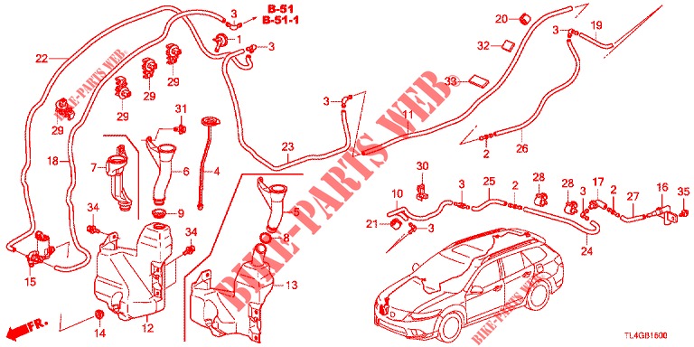 LAVE GLACE DE PARE BRISE pour Honda ACCORD TOURER 2.0 ELEGANCE PACK 5 Portes 6 vitesses manuelles 2013