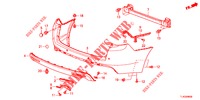 PARE CHOC ARRIERE pour Honda ACCORD TOURER 2.0 S 5 Portes 6 vitesses manuelles 2013