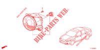 PHARE ANTIBROUILLARD pour Honda ACCORD 2.0 ELEGANCE PACK 4 Portes 6 vitesses manuelles 2012