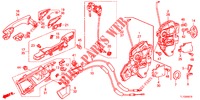 SERRURES DE PORTE AVANT/POIGNEE EXTERNE pour Honda ACCORD 2.0 ELEGANCE PACK 4 Portes 6 vitesses manuelles 2012