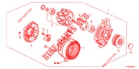 ALTERNATEUR (DENSO) (DIESEL) pour Honda ACCORD DIESEL 2.2 ELEGANCE PACK 4 Portes 5 vitesses automatique 2012