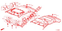 GARNITURE DE PLAFOND pour Honda ACCORD DIESEL 2.2 ELEGANCE PACK 4 Portes 5 vitesses automatique 2012