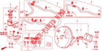 MAITRE CYLINDRE DE FREIN/ALIMENTATION PRINCIPALE (LH) pour Honda ACCORD DIESEL 2.2 ELEGANCE PACK 4 Portes 5 vitesses automatique 2012