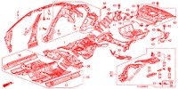 PLANCHER/PANNEAUX INTERIEURS pour Honda ACCORD DIESEL 2.2 ELEGANCE PACK 4 Portes 5 vitesses automatique 2012