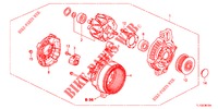 ALTERNATEUR (DENSO) (DIESEL) pour Honda ACCORD DIESEL 2.2 EXECUTIVE 4 Portes 6 vitesses manuelles 2012