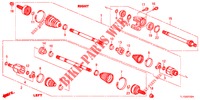 ARBRE PRIMAIRE AVANT/DEMI ARBRE (DIESEL) pour Honda ACCORD DIESEL 2.2 EXECUTIVE 4 Portes 6 vitesses manuelles 2012