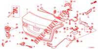 CAPOT DE COFFRE A BAGAGES pour Honda ACCORD DIESEL 2.2 EXECUTIVE 4 Portes 6 vitesses manuelles 2012