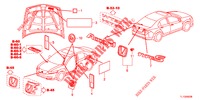 EMBLEMES/ETIQUETTES DE PRECAUTIONS pour Honda ACCORD DIESEL 2.2 EXECUTIVE 4 Portes 6 vitesses manuelles 2012