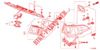 FEU ARRIERE/FEU D'IMMATRICULATION pour Honda ACCORD DIESEL 2.2 EXECUTIVE 4 Portes 6 vitesses manuelles 2012