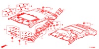 GARNITURE DE PLAFOND pour Honda ACCORD DIESEL 2.2 EXECUTIVE 4 Portes 6 vitesses manuelles 2012
