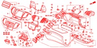 GARNITURE D'INSTRUMENT (COTE DE PASSAGER) (LH) pour Honda ACCORD DIESEL 2.2 EXECUTIVE 4 Portes 6 vitesses manuelles 2012