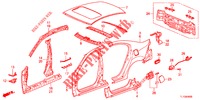 PANNEAUX EXTERIEURS/PANNEAU ARRIERE pour Honda ACCORD DIESEL 2.2 EXECUTIVE 4 Portes 6 vitesses manuelles 2012