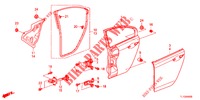 PANNEAUX PORTE ARRIERE pour Honda ACCORD DIESEL 2.2 EXECUTIVE 4 Portes 6 vitesses manuelles 2012