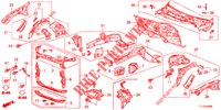 PAROI TRANSVERSALE AVANT/TABLEAU DE BORD pour Honda ACCORD DIESEL 2.2 EXECUTIVE 4 Portes 6 vitesses manuelles 2012