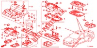 PLAFONNIER (2) pour Honda ACCORD DIESEL 2.2 EXECUTIVE 4 Portes 6 vitesses manuelles 2012