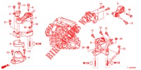 SUPPORTS DE MOTEUR (DIESEL) (MT) pour Honda ACCORD DIESEL 2.2 EXECUTIVE 4 Portes 6 vitesses manuelles 2012