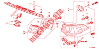 FEU ARRIERE/FEU D'IMMATRICULATION pour Honda ACCORD 2.4 S 4 Portes 5 vitesses automatique 2013