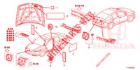 EMBLEMES/ETIQUETTES DE PRECAUTIONS pour Honda ACCORD 2.0 S 4 Portes 6 vitesses manuelles 2014