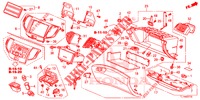 GARNITURE D'INSTRUMENT (COTE DE PASSAGER) (LH) pour Honda ACCORD 2.0 S 4 Portes 6 vitesses manuelles 2014