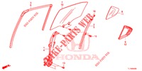 GLACE PORTE ARRIERE/REGULATEUR pour Honda ACCORD 2.0 S 4 Portes 6 vitesses manuelles 2014