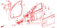 PANNEAUX DE PORTE AVANT pour Honda ACCORD 2.0 S 4 Portes 6 vitesses manuelles 2014