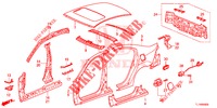 PANNEAUX EXTERIEURS/PANNEAU ARRIERE pour Honda ACCORD 2.0 S 4 Portes 6 vitesses manuelles 2014