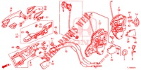 SERRURES DE PORTE AVANT/POIGNEE EXTERNE pour Honda ACCORD 2.0 S 4 Portes 6 vitesses manuelles 2014