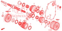 ARBRE SECONDAIRE pour Honda ACCORD 2.0 S 4 Portes 5 vitesses automatique 2014