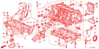 BLOC CYLINDRES/CARTER D'HUILE (2.0L) pour Honda ACCORD 2.0 S 4 Portes 5 vitesses automatique 2014