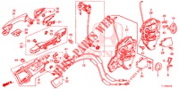 SERRURES DE PORTE AVANT/POIGNEE EXTERNE pour Honda ACCORD 2.0 S 4 Portes 5 vitesses automatique 2014