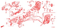 SERRURES PORTES ARRIERE/POIGNEE EXTERNE pour Honda ACCORD 2.0 S 4 Portes 5 vitesses automatique 2014