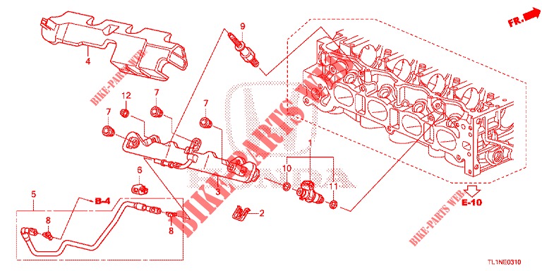 INJECTEUR DE CARBURANT (2.0L) pour Honda ACCORD 2.0 S 4 Portes 5 vitesses automatique 2014