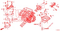 SUPPORTS DE MOTEUR (DIESEL) (AT) pour Honda ACCORD DIESEL 2.2 ELEGANCE PACK 4 Portes 5 vitesses automatique 2014