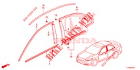 MOULAGE pour Honda ACCORD DIESEL 2.2 EXECUTIVE 4 Portes 6 vitesses manuelles 2014