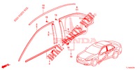 MOULAGE pour Honda ACCORD DIESEL 2.2 LUXURY 4 Portes 5 vitesses automatique 2014