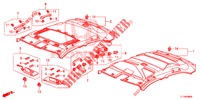 GARNITURE DE PLAFOND pour Honda ACCORD DIESEL 2.2 EXECUTIVE H 4 Portes 6 vitesses manuelles 2014