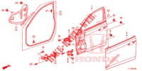 PANNEAUX DE PORTE AVANT pour Honda ACCORD DIESEL 2.2 EXECUTIVE H 4 Portes 6 vitesses manuelles 2014