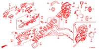 SERRURES PORTES ARRIERE/POIGNEE EXTERNE pour Honda ACCORD 2.4 EXCLUSIVE 4 Portes 5 vitesses automatique 2014