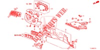 GARNITURE D'INSTRUMENT (COTE DE CONDUCTEUR) (LH) pour Honda ACCORD 2.4 S 4 Portes 5 vitesses automatique 2014