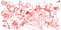 GARNITURE D'INSTRUMENT (COTE DE PASSAGER) (LH) pour Honda ACCORD 2.4 S 4 Portes 5 vitesses automatique 2014