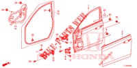 PANNEAUX DE PORTE AVANT pour Honda ACCORD 2.4 S 4 Portes 5 vitesses automatique 2014