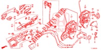 SERRURES DE PORTE AVANT/POIGNEE EXTERNE pour Honda ACCORD 2.4 S 4 Portes 5 vitesses automatique 2014